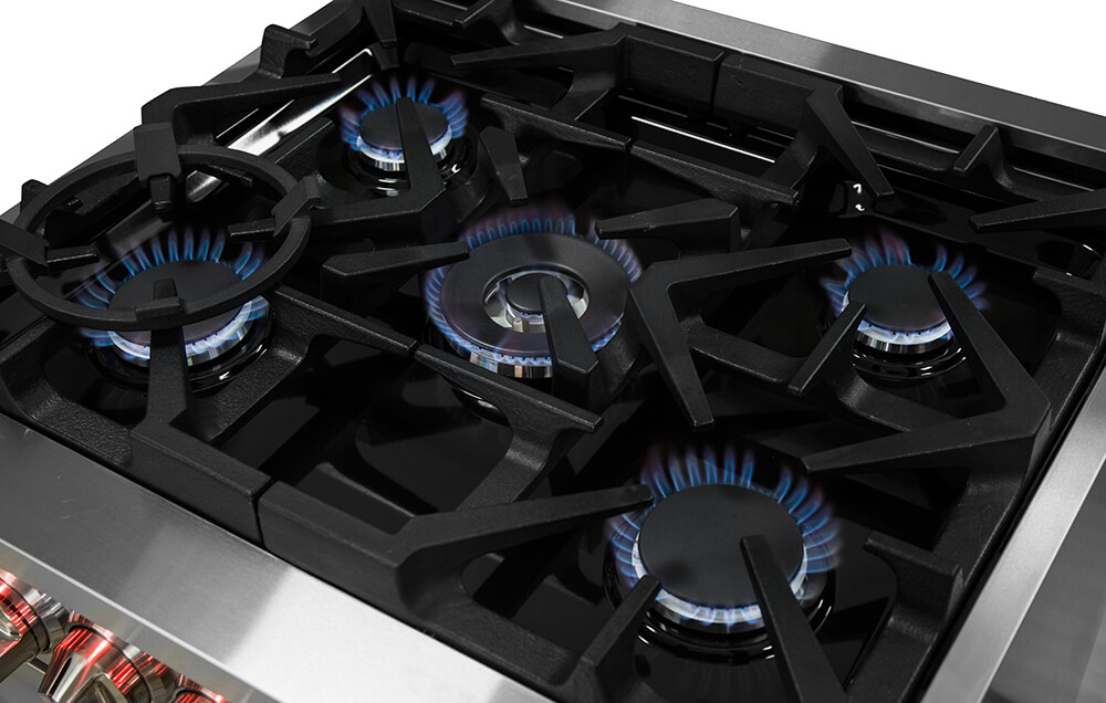 Massive Iron Grill Cooktop