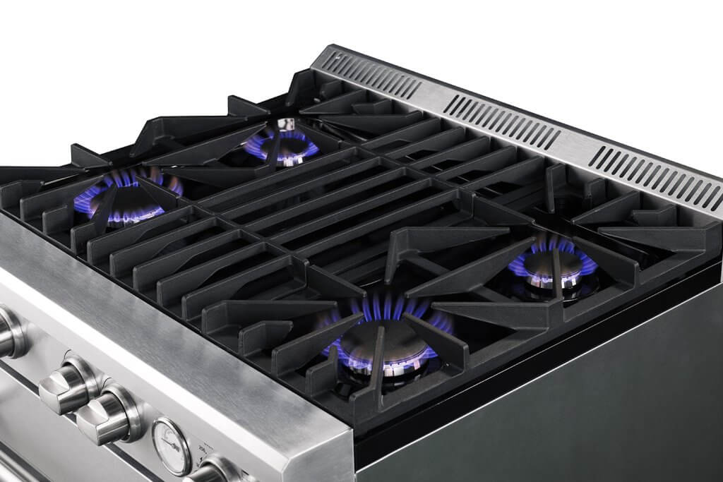 Massive Iron Grill Cooktop