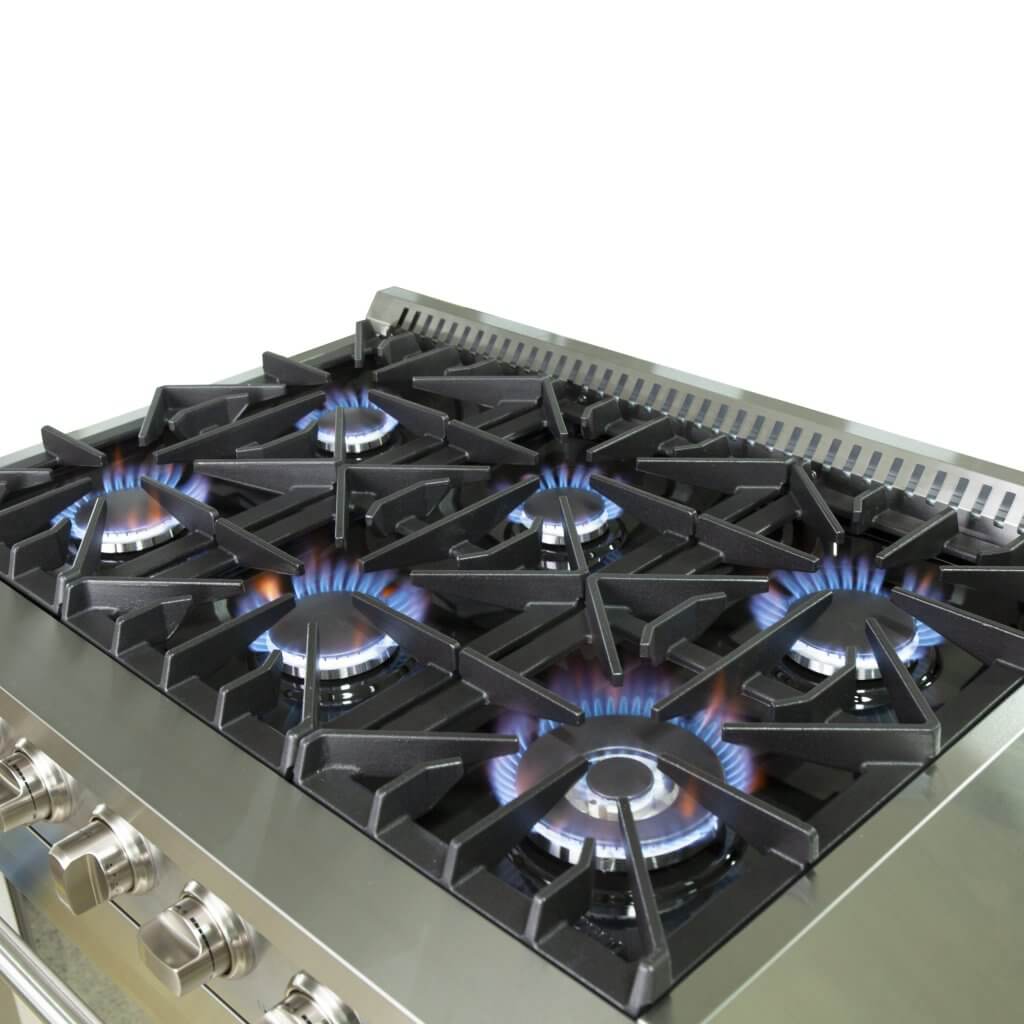 Massive Iron Grill Cooktop