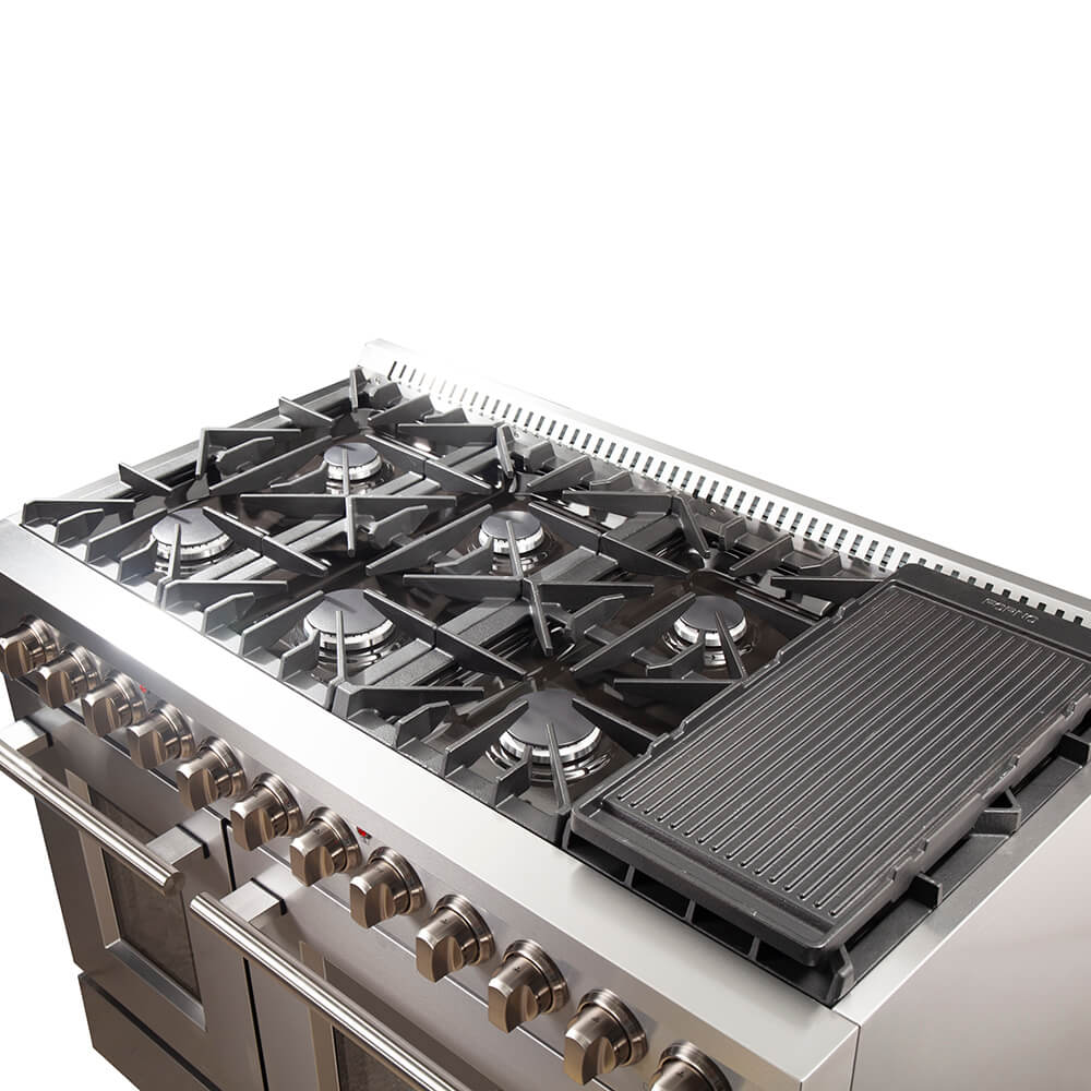 Massive Iron Grill Cooktop