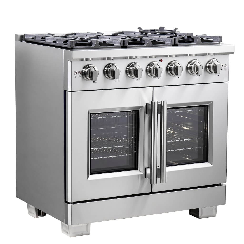 Powerful gas range