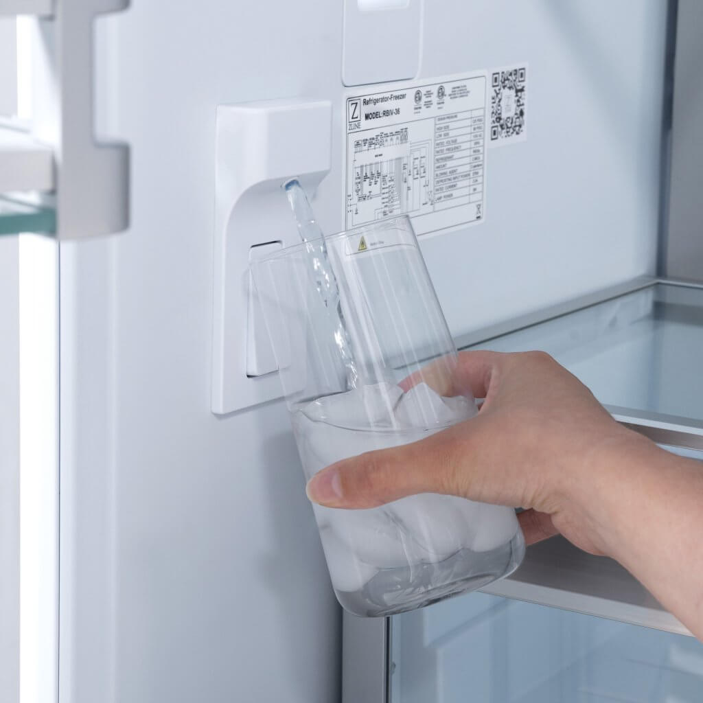 Internal Water Dispenser and Ice Maker