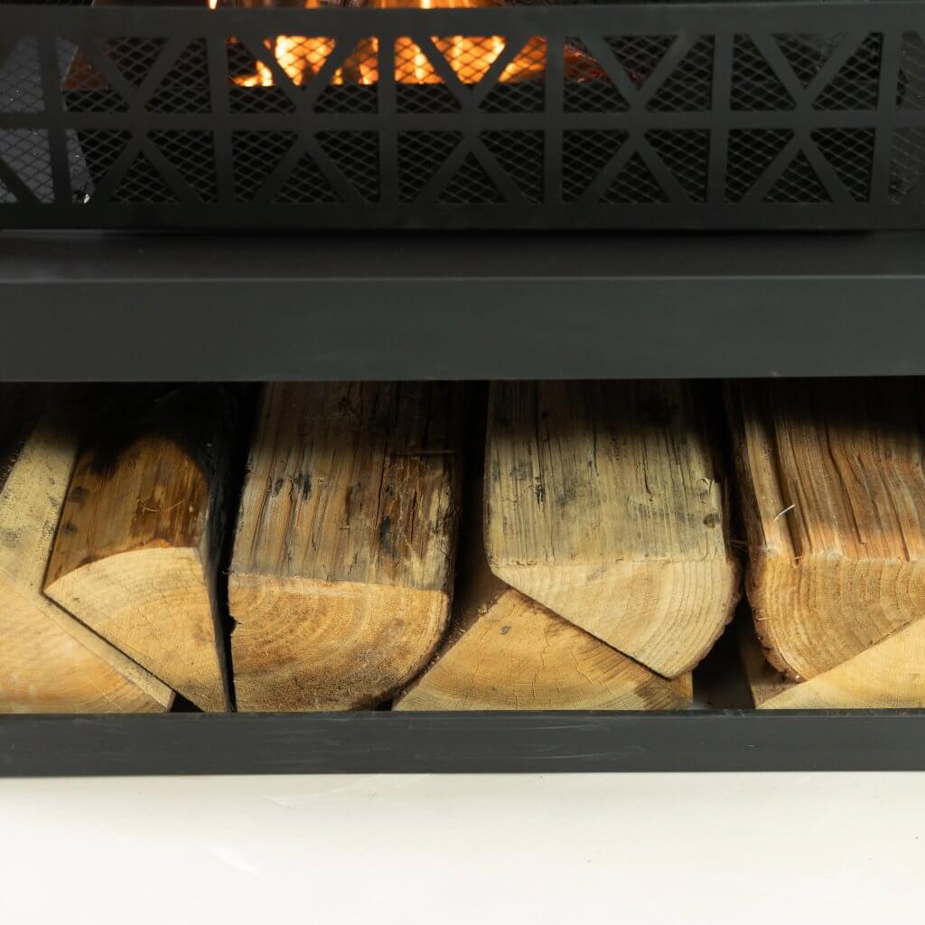 Convenient Log Storage Compartment